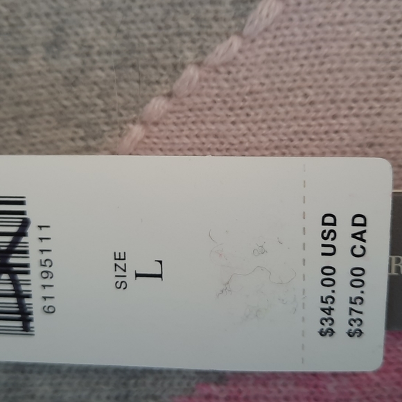 NWT WHITE + WARREN CASHMERE MULTI STAR INTARSIA SWEATSHIRT - MISTY GREY HEAT… - Picture 7 of 8